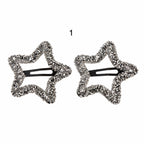 Glitter Big Stars Hair Clips