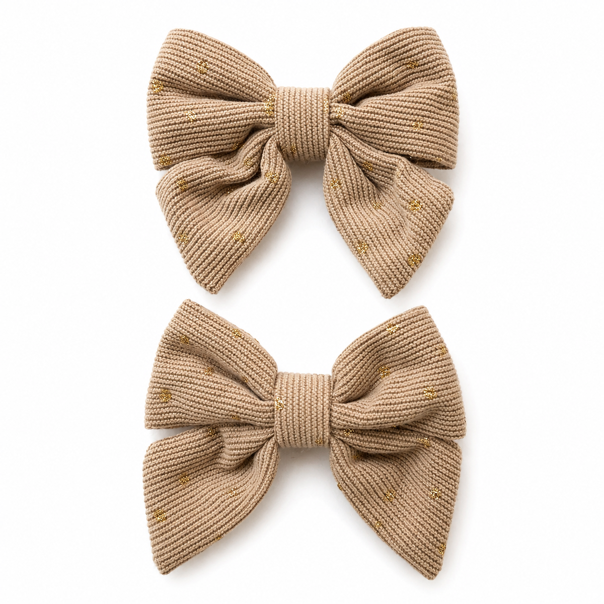 Dotted Bow Hair Clips