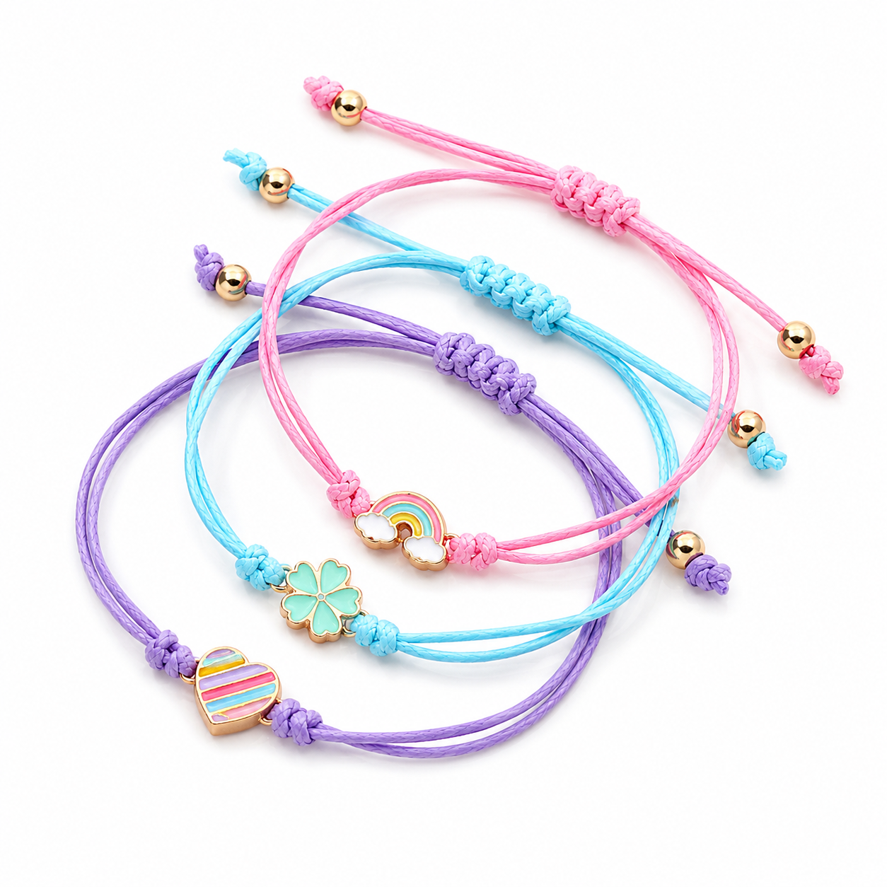 Rainbow/Flower/Heart Bracelets