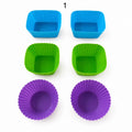 Rectangle, Square, & Round Silicone Lunch Box Divider