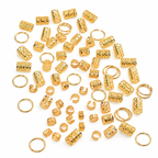 Gold Dreadlock Set