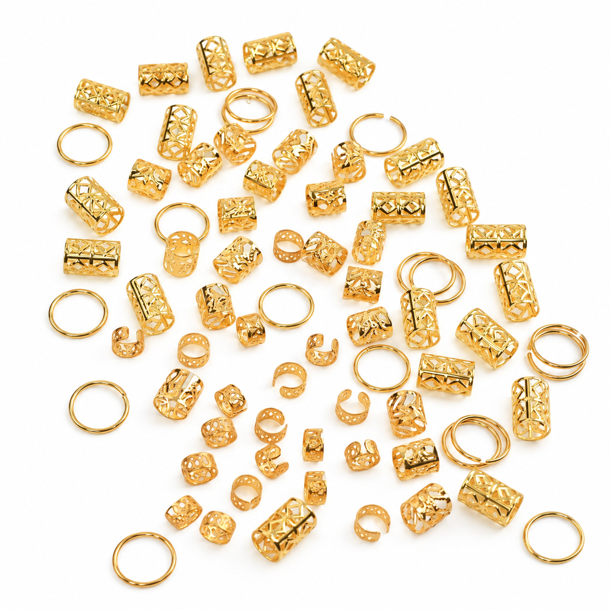 Gold Dreadlock Set