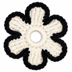 Crochet Flower Hair Scrunchie