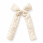 Knit Long Bow Hair Clip
