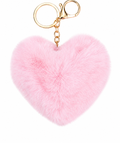 Plush Heart Keychain