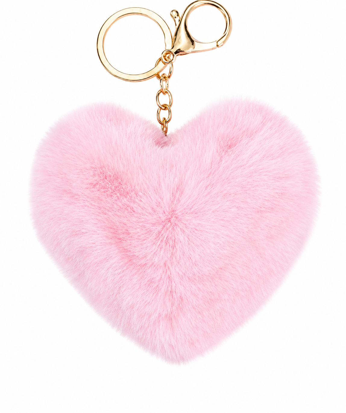 Plush Heart Keychain