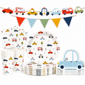 Car 8inch Plates- Printed Car 9inch Plates-Cups-Banner