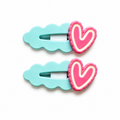 Plastic Heart Hairclip