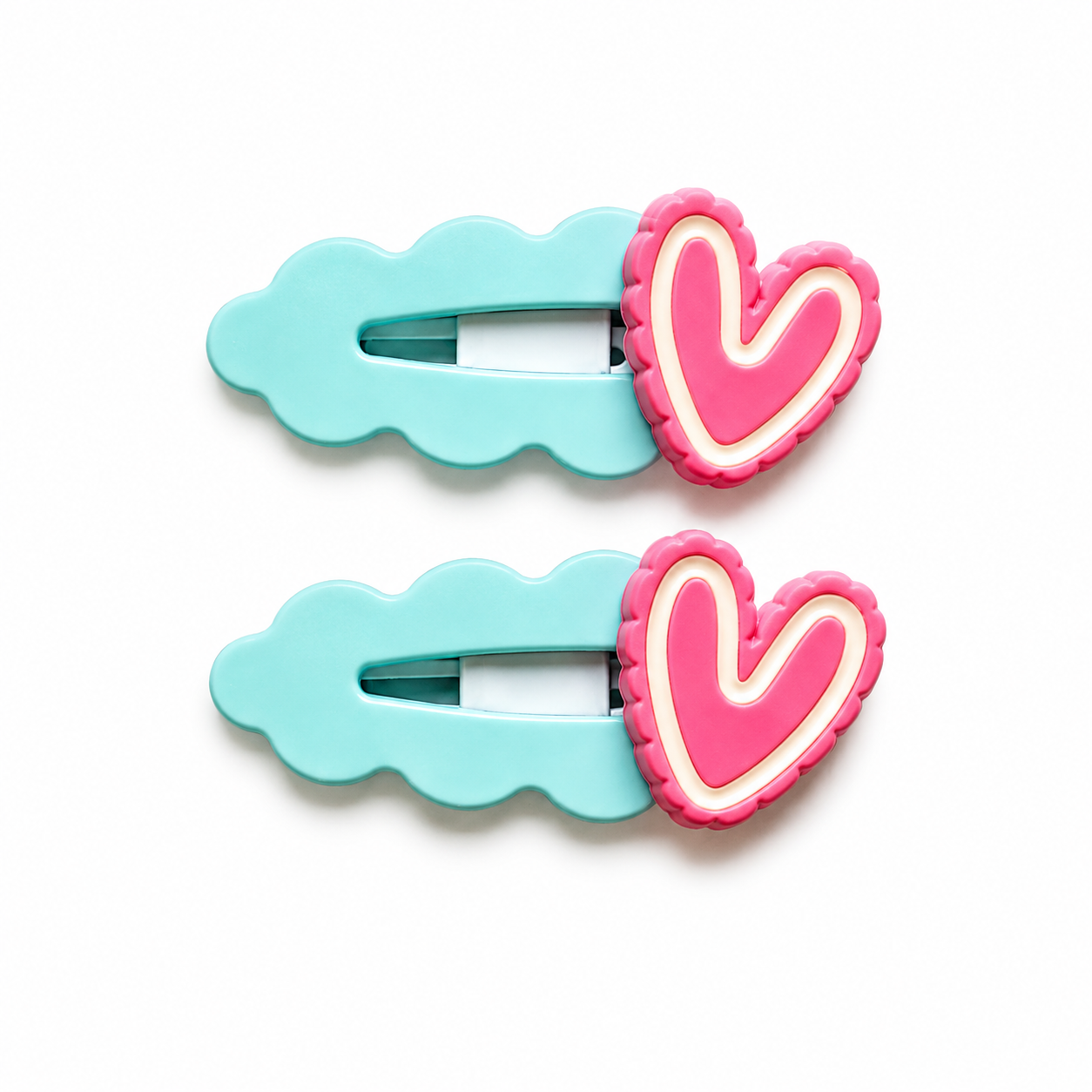 Plastic Heart Hairclip