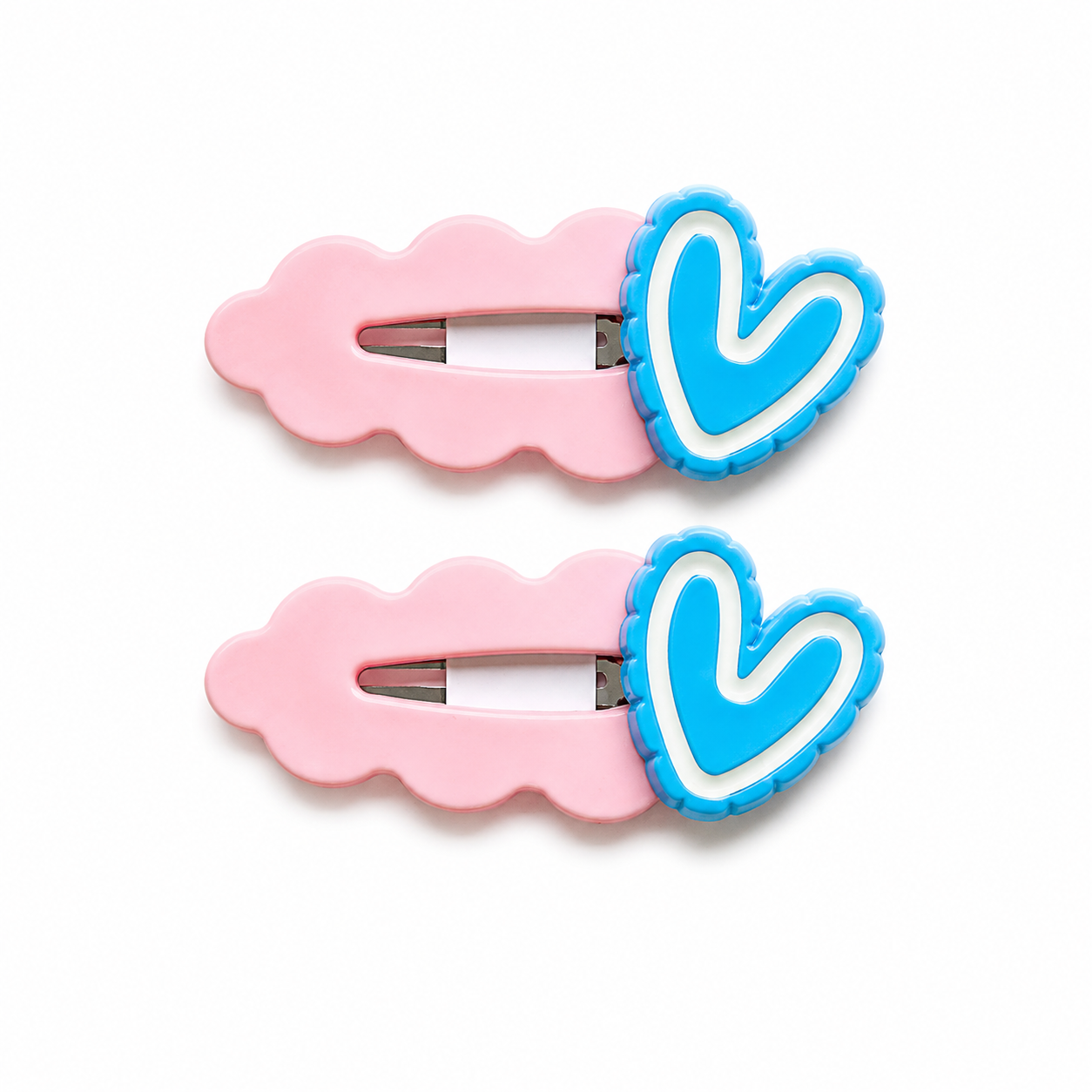 Plastic Heart Hairclip