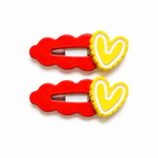 Plastic Heart Hairclip