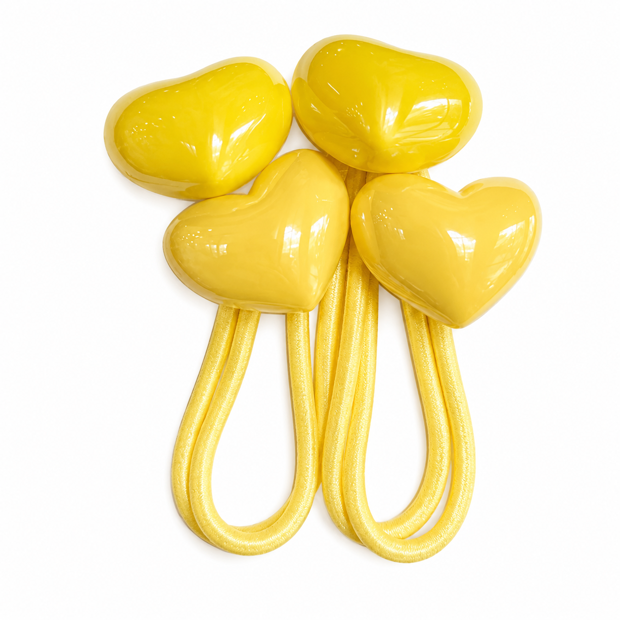 Double Heart Hair Elastics