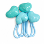 Double Heart Hair Elastics