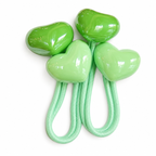 Double Heart Hair Elastics