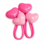 Double Heart Hair Elastics