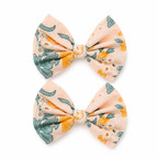 Medium Printed Floral Bow