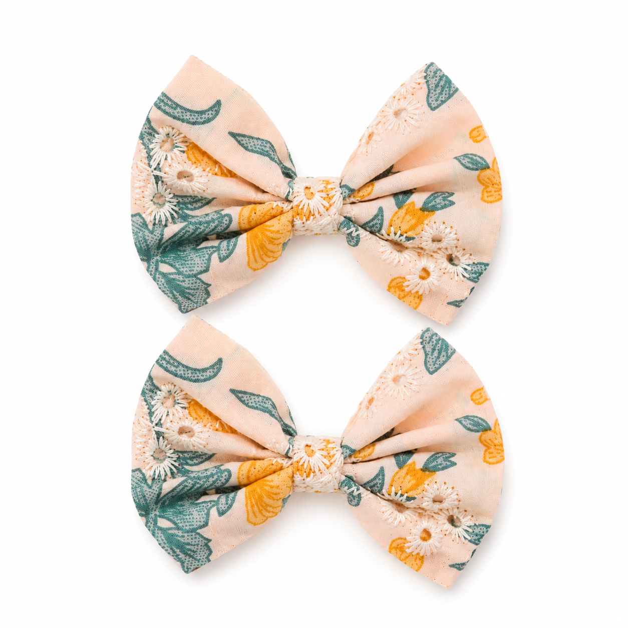 Medium Printed Floral Bow