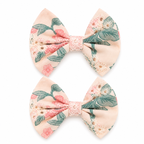 Medium Printed Floral Bow