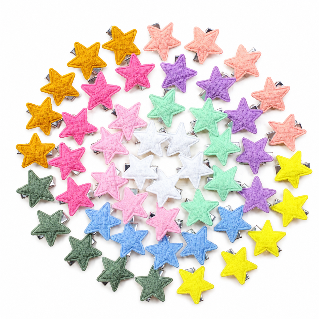 Mini Star Cotton Clips