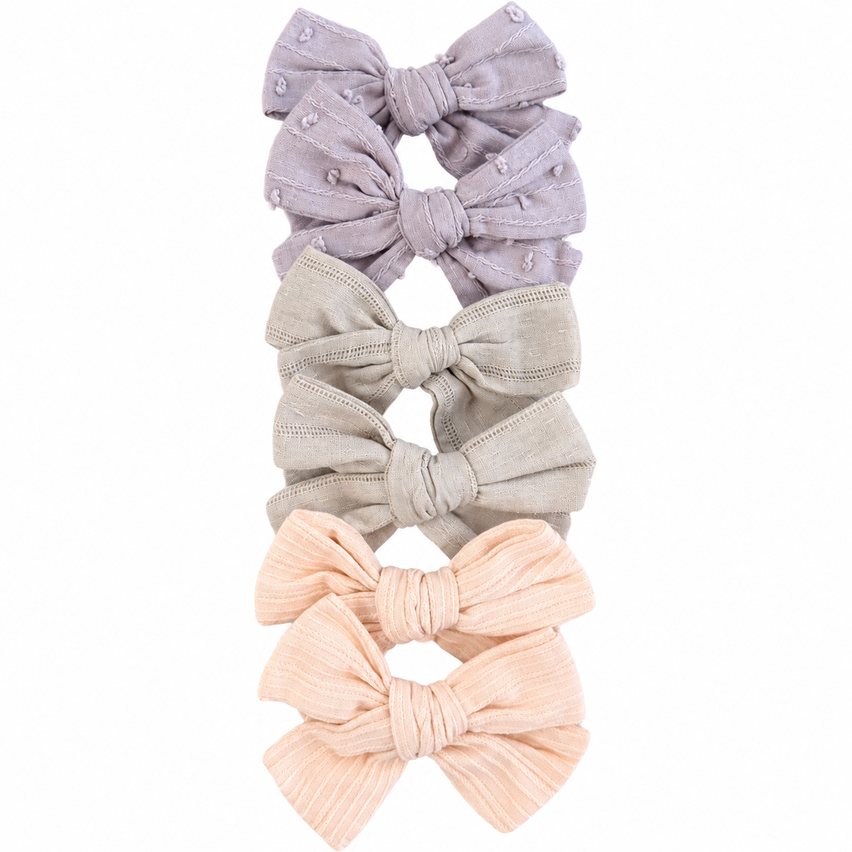 Textured Bows Set