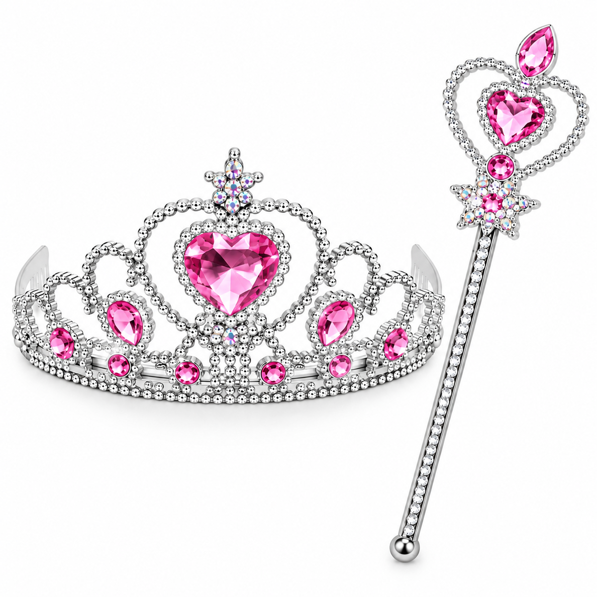 Crown & Heart Wand Set