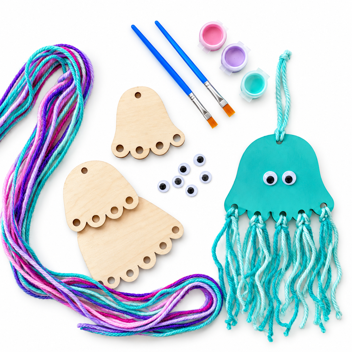 Wooden Jellyfish Craft Kit