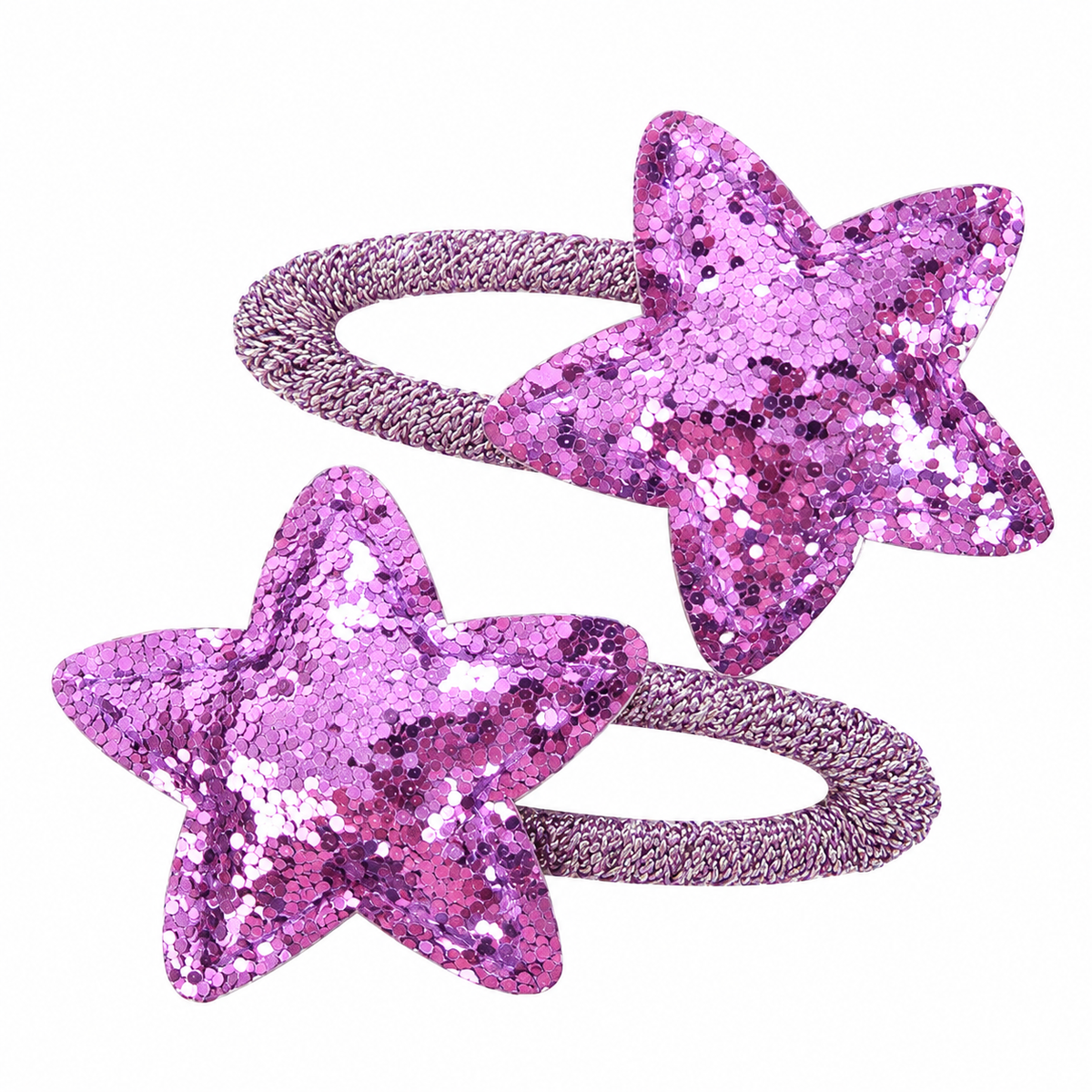 Glitter Big Star Hairclips